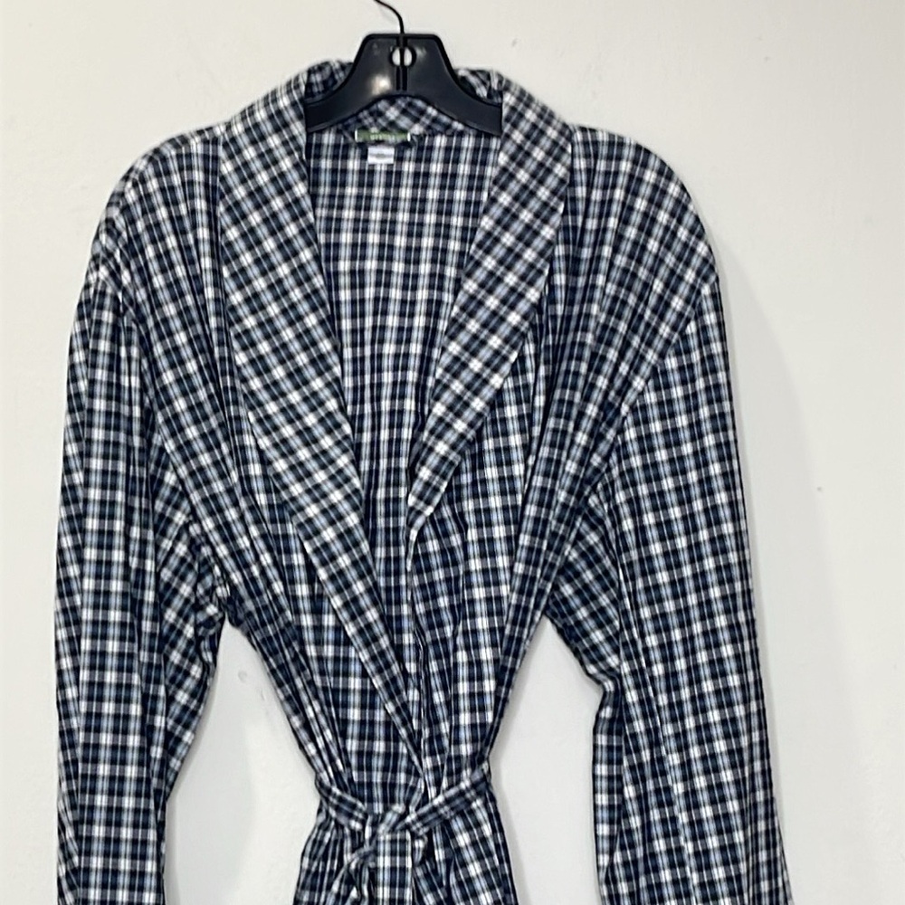 Merona Checkered Classic Robe - Picture 2 of 7
